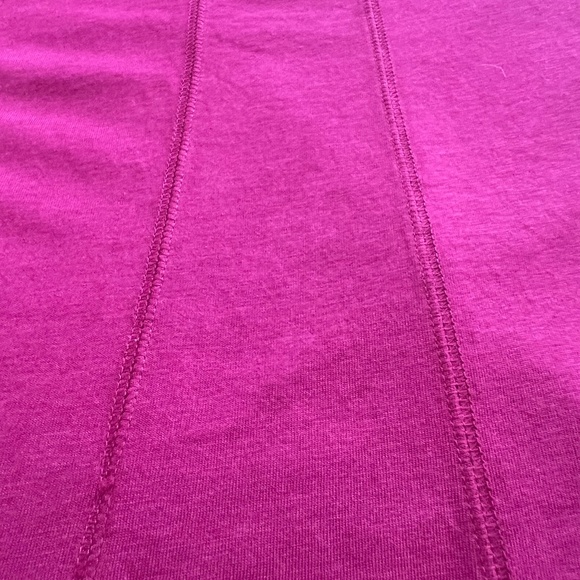 Hot Pink J Jill Short Sleeve Seamed A-Line Tee Size XL - Picture 3 of 6